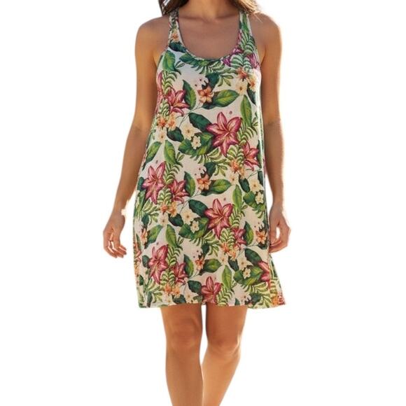 Tommy Bahama Tropical Floral Nightgown or Swim Coverup Size Small - Picture 1 of 13